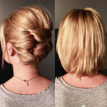 Up styles for hotsell short hair for weddings